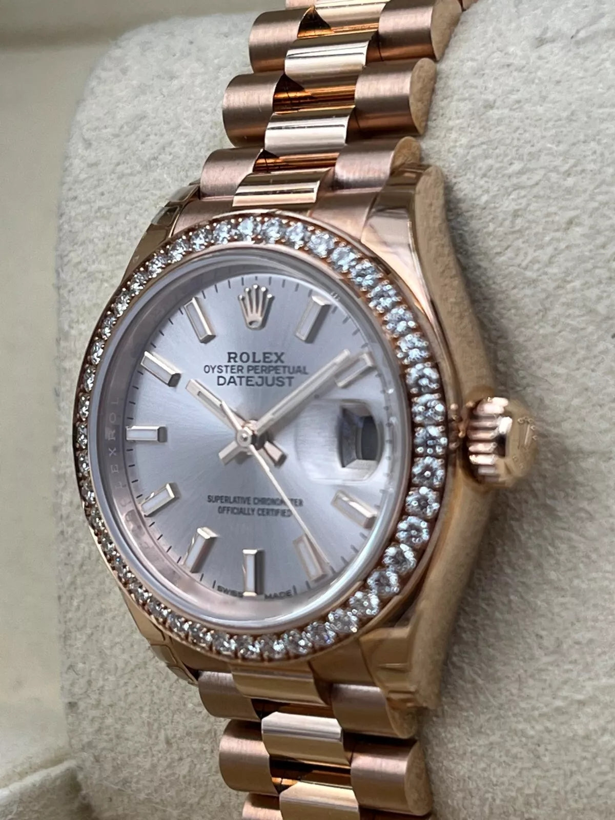 Rolex Lady-Datejust 28mm 279135RBR Rose Dial Jubilee Bracelet - Image 4