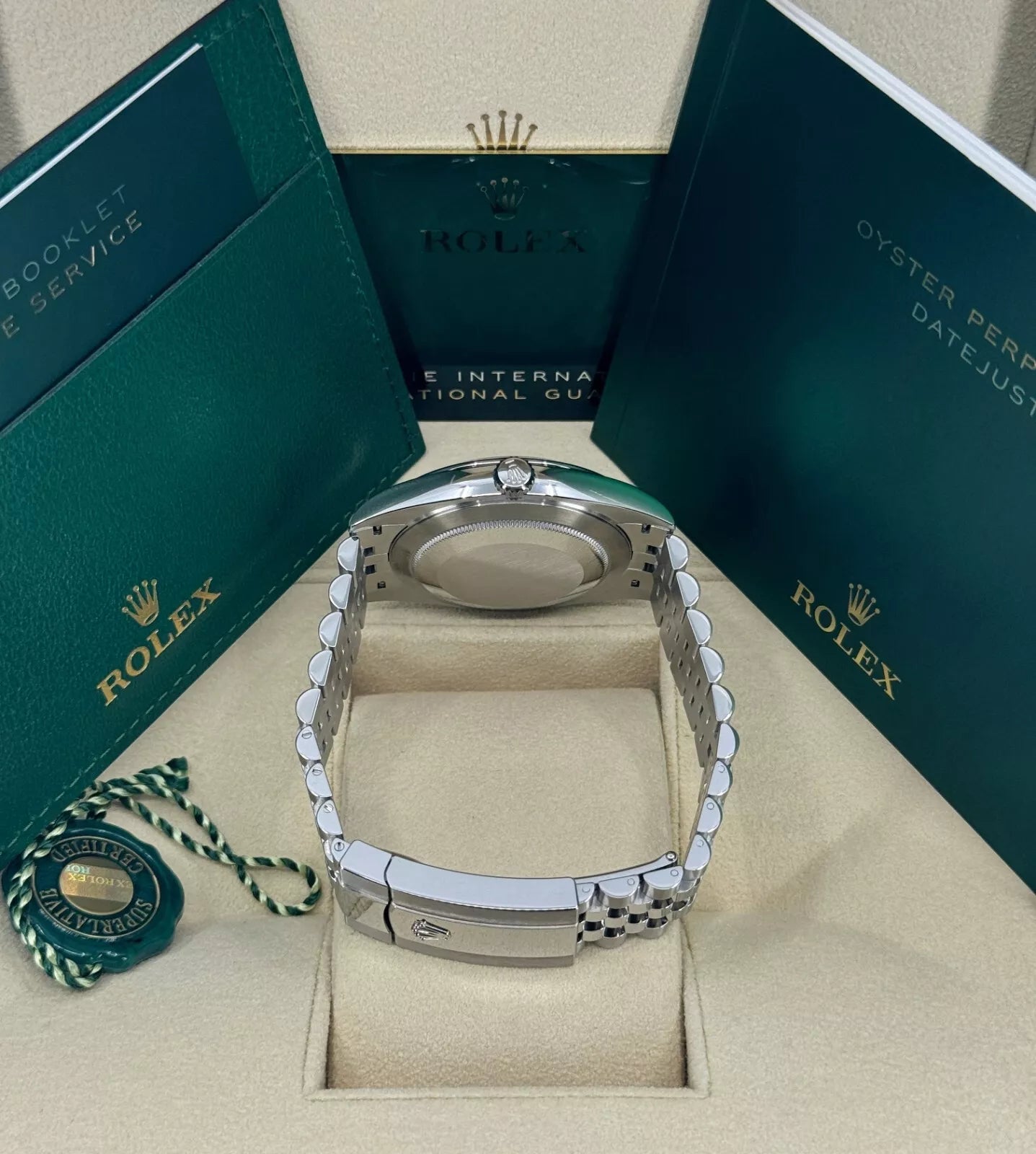 Rolex Datejust 41mm 126300 Mint Green Dial Stainless Steel Oyster Bracelet Watch - Image 6