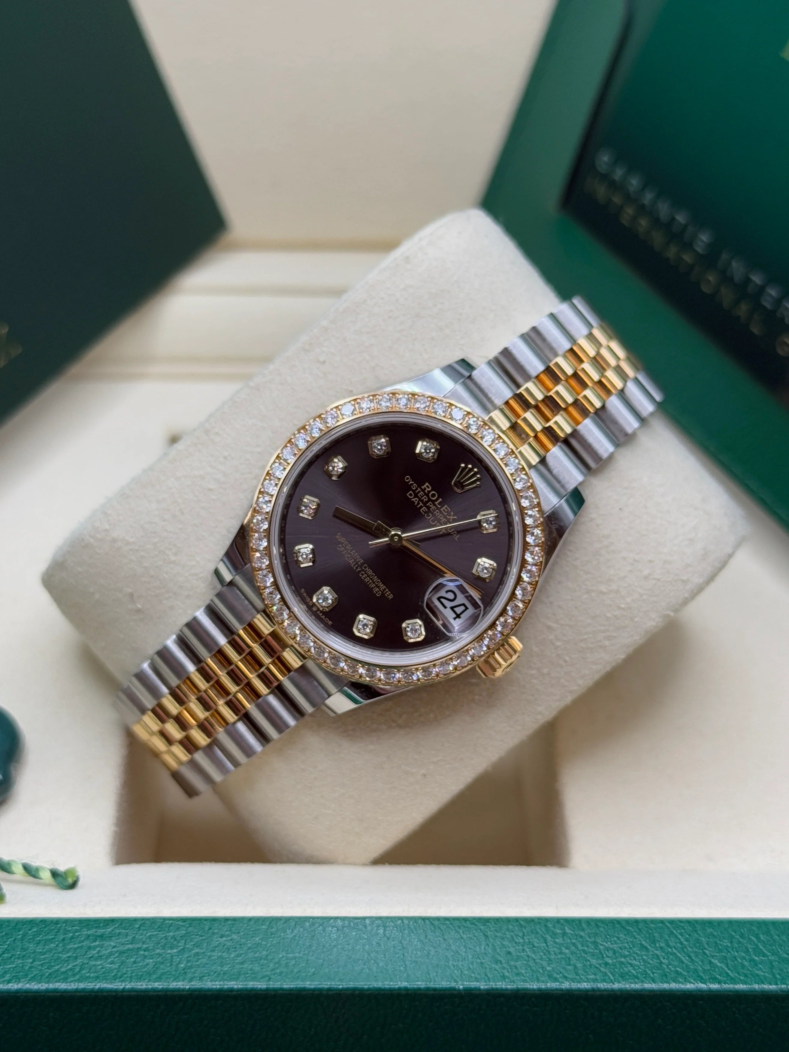Rolex Datejust m278383RBR-0021/0022 31mm Dark Grey Dial Oyster Bracelet - Image 7