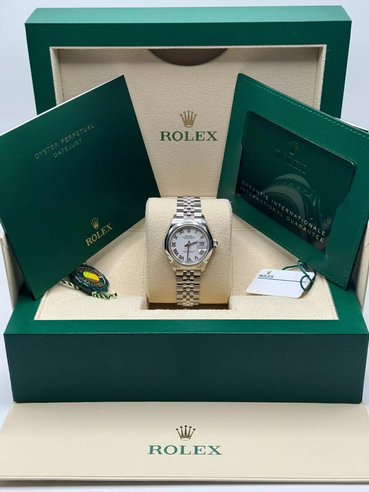 Rolex Lady-Datejust 279160 Oyster Perpetual 28mm White Dial Oyster Bracelet - Image 10