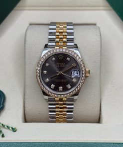 Alternative view of Rolex Datejust m278383RBR-0021/0022 31mm Dark Grey Dial Oyster Bracelet