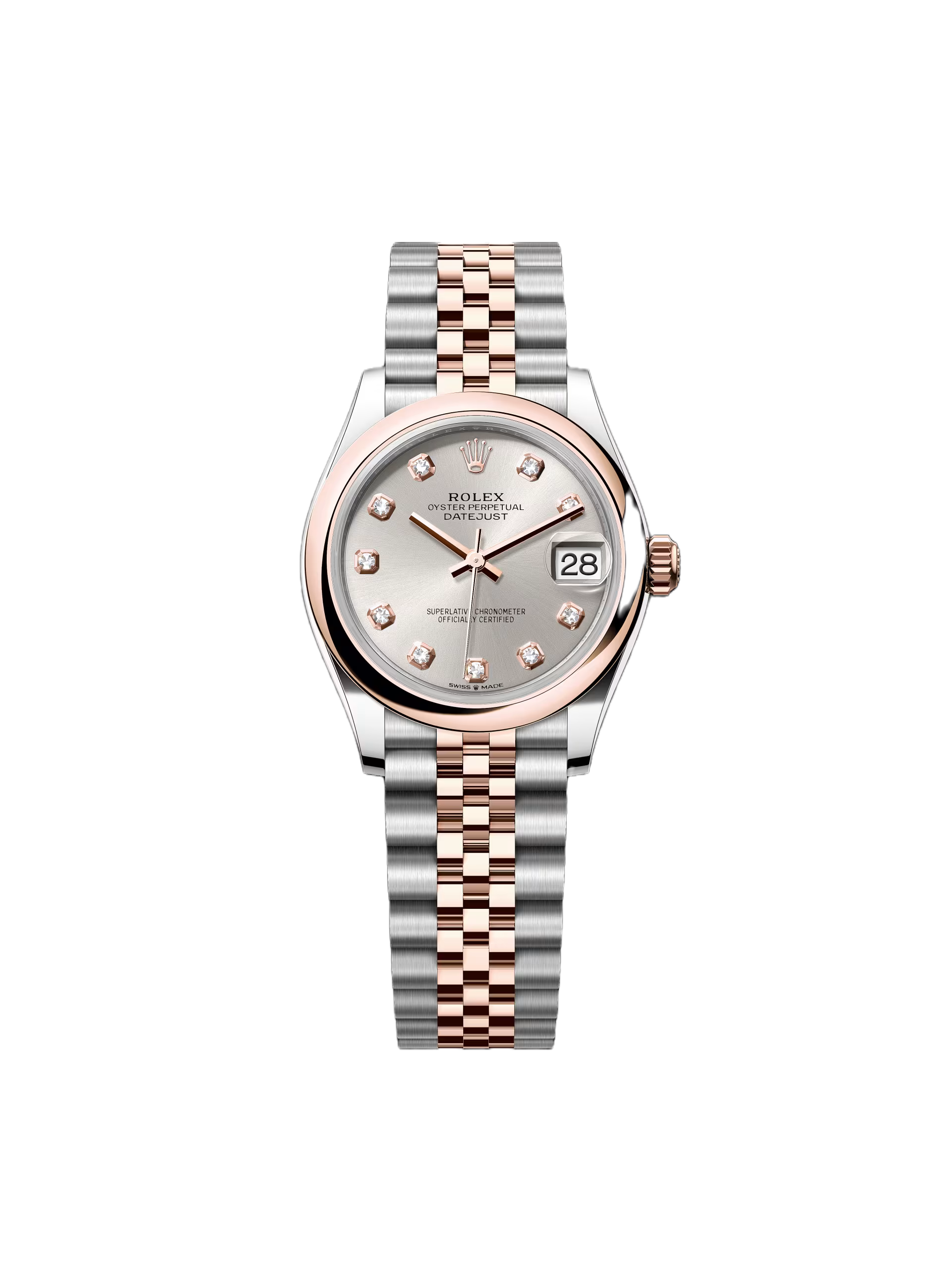 Rolex Datejust m278241-0015/0016 Silver 31mm Dial Oyster Bracelet Watch - Image 2