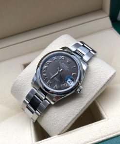 Alternative view of Rolex Datejust m278240-0015/0016 31mm  Dark Grey Roman Domed Bezel Oyster Oystersteel