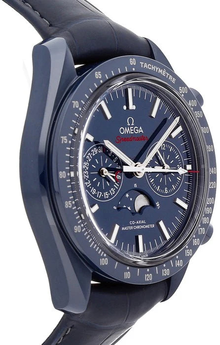 Omega Speedmaster Moonphase Blue Dial 44.25mm Blue ceramic Strap 304.93.44.52.03.001 - Image 2