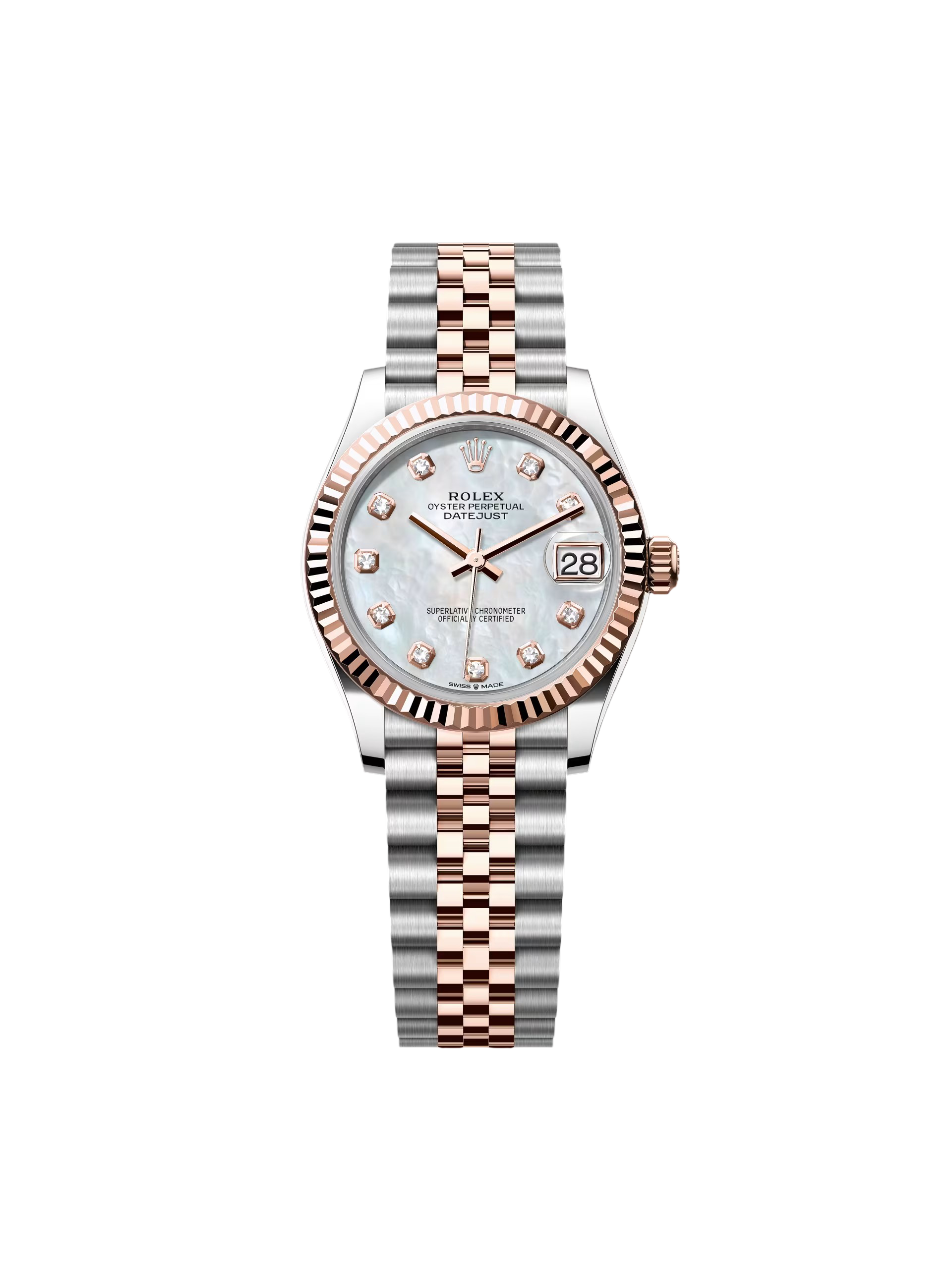 Rolex Datejust m278271-0025/0026 White Mother-of-Pearl 31mm Dial Oyster Bracelet Watch - Image 3