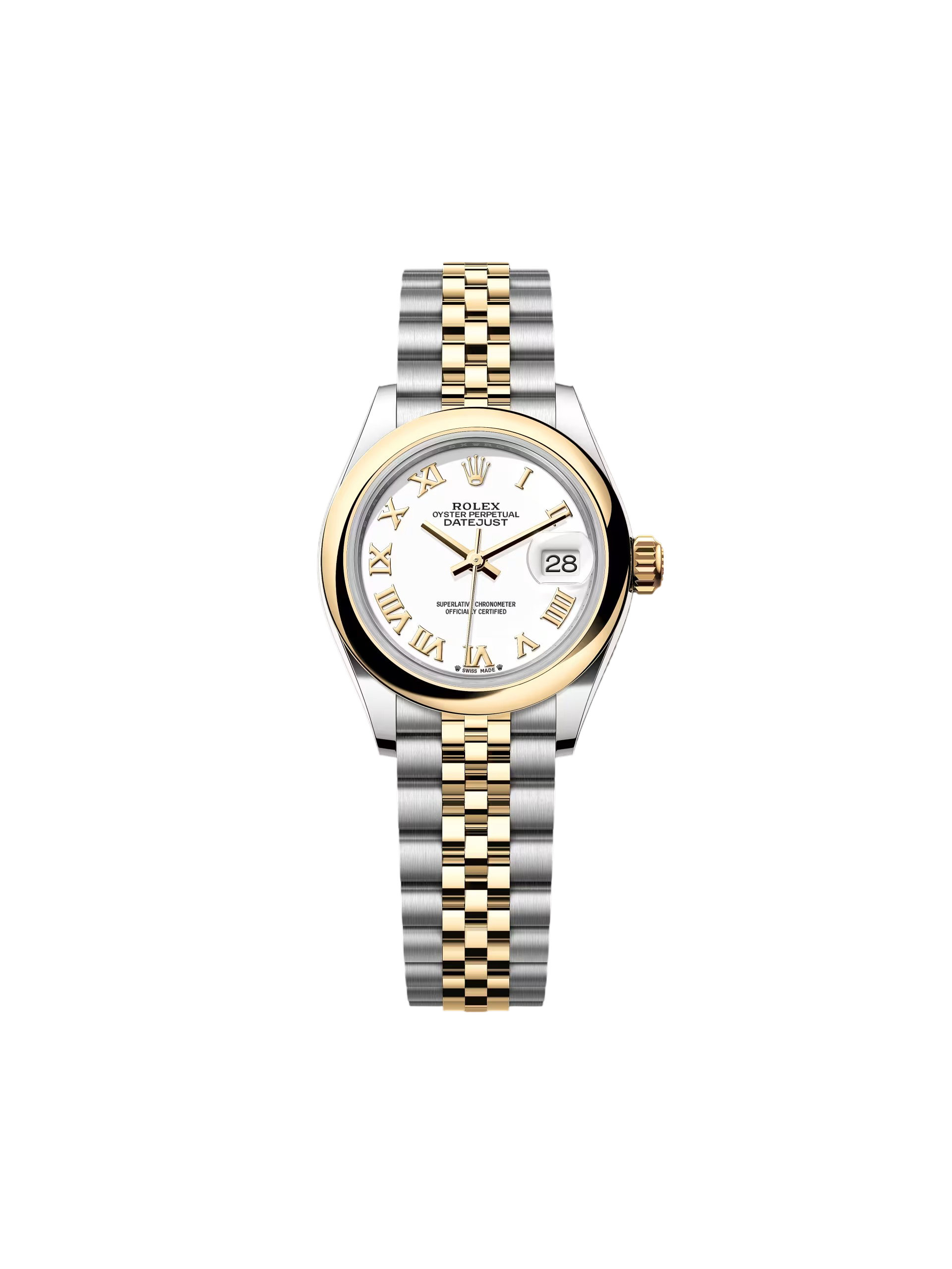 Rolex Lady-Datejust 28mm 279163 White Roman Dial Oyster Bracelet - Image 4