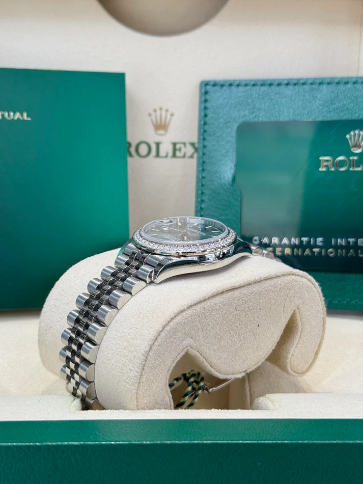 Rolex Datejust m278384RBR-0021/0022 Mint Green 31mm Dial Oyster Watch - Image 7