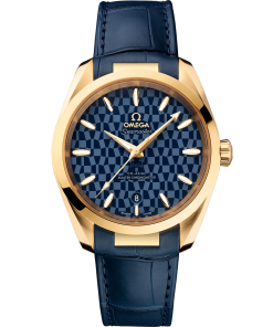 Omega Seamaster Aqua Terra 150M 38 mm Blue Dial 18k Yellow Gold Strap 522.53.38.20.03.001