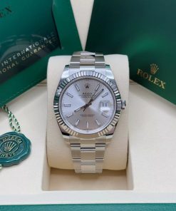 Alternative view of Rolex  Datejust 41mm 126334 Silver Index Jubilee Stainless Steel Mens Watch