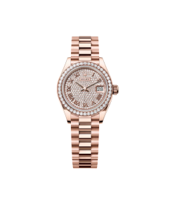 Alternative view of Rolex Lady-Datejust 28mm 279135RBR Diamond Paved Dial