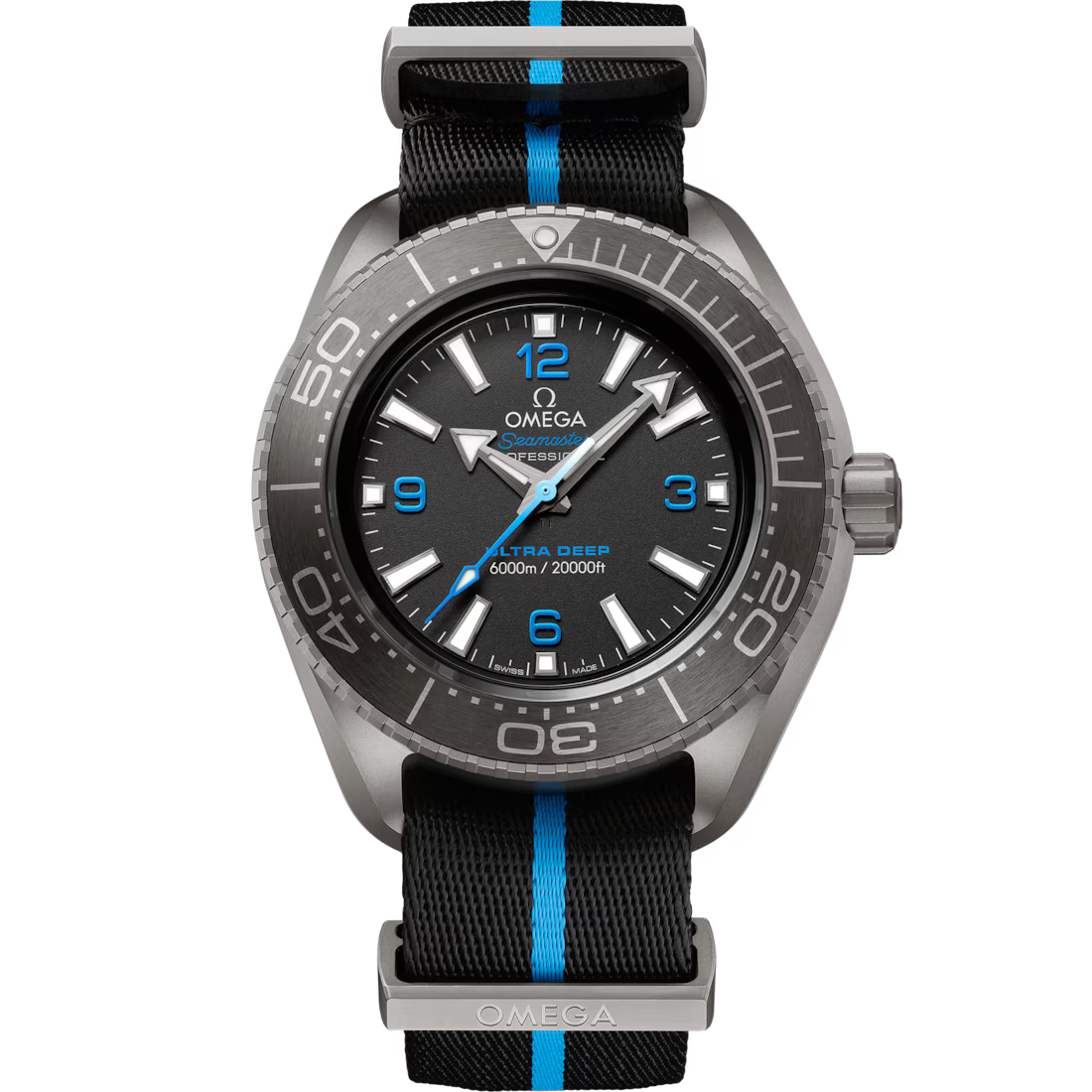 Omega Seamaster Planet Ocean 6000M 45.5mm Black Dial Titanium Strap 215.92.46.21.01.001