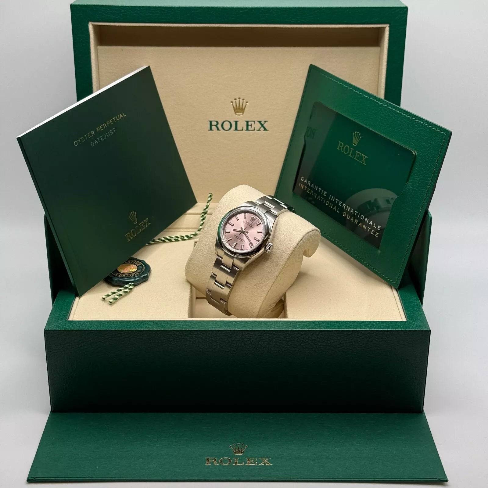 Rolex Oyster Perpetual 28mm 276200-0009 Pink Dial Oyster Stainless Steel Bracelet - Image 9