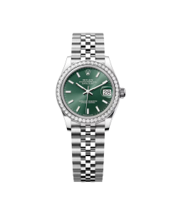 Rolex Datejust m278384RBR-0021/0022 Mint Green 31mm Dial Oyster Watch