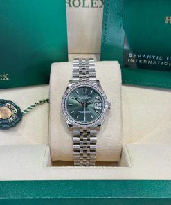 Alternative view of Rolex Datejust m278384RBR-0021/0022 Mint Green 31mm Dial Oyster Watch