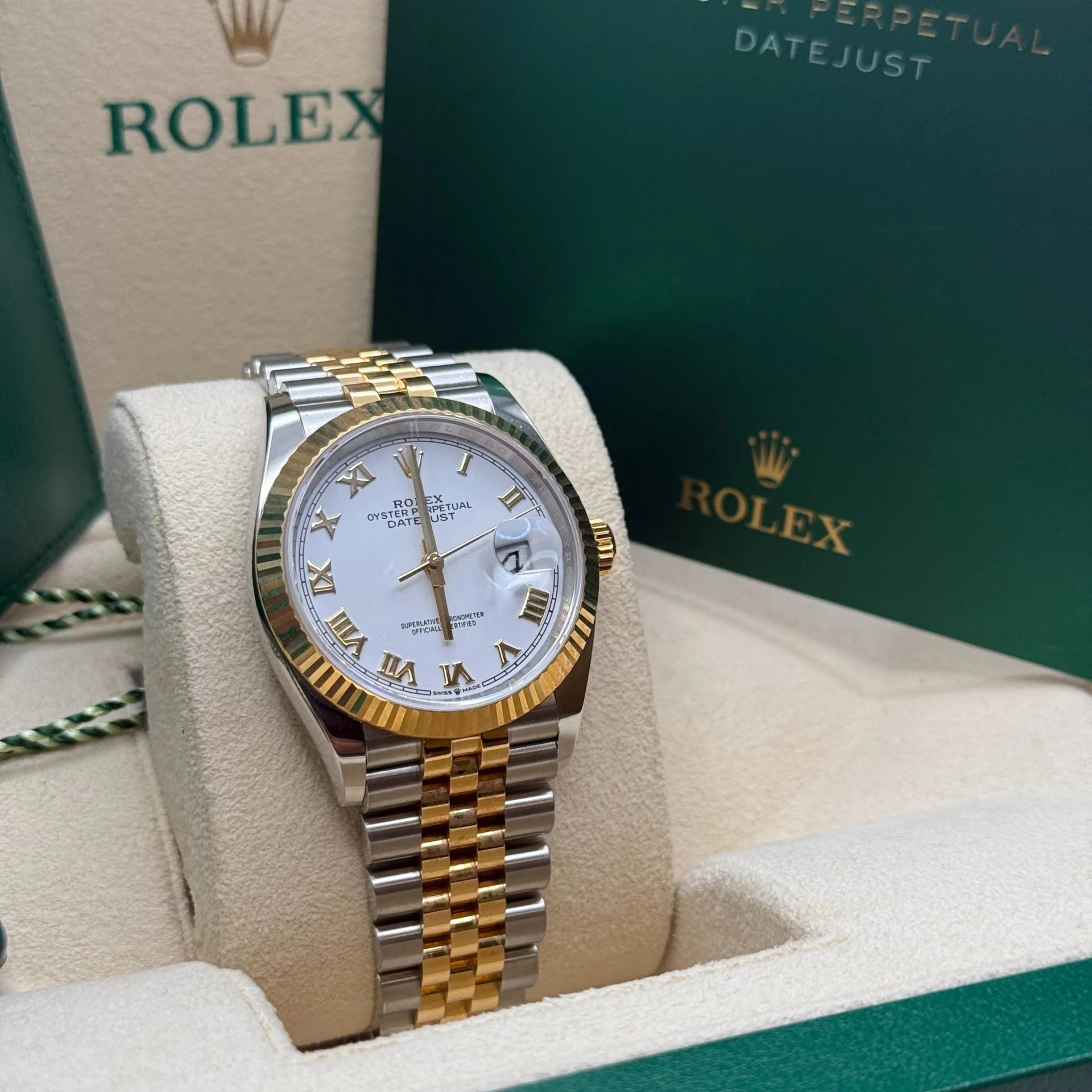 Rolex Datejust 36mm 126233 White Dial Oyster Bracelet Watch - Image 7