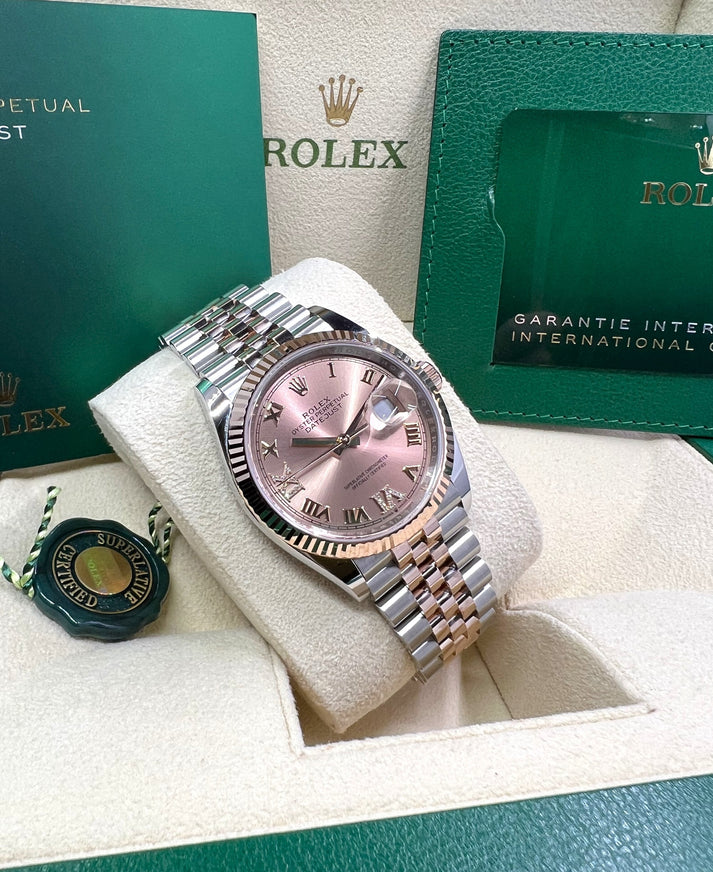 Rolex Datejust 36mm 126231 Rose Dial Oyster Bracelet - Image 12