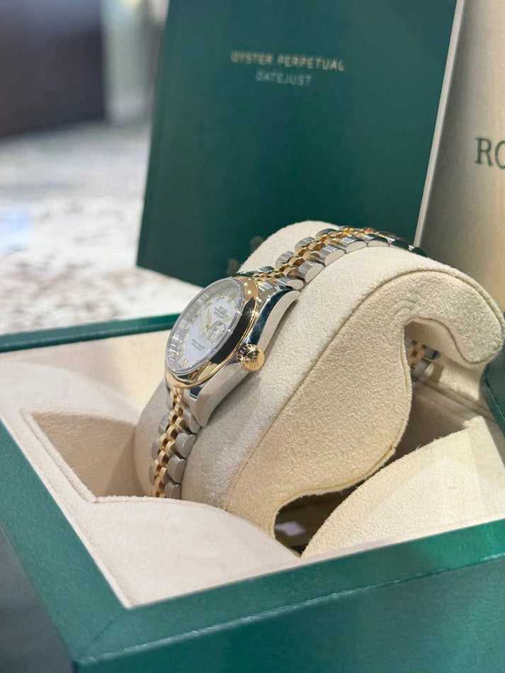 Rolex Lady-Datejust 28mm 279163 White Roman Dial Oyster Bracelet - Image 10