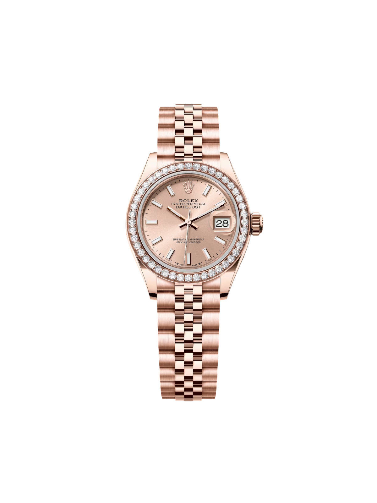 Rolex Lady-Datejust 28mm 279135RBR Rose Dial Jubilee Bracelet - Image 7