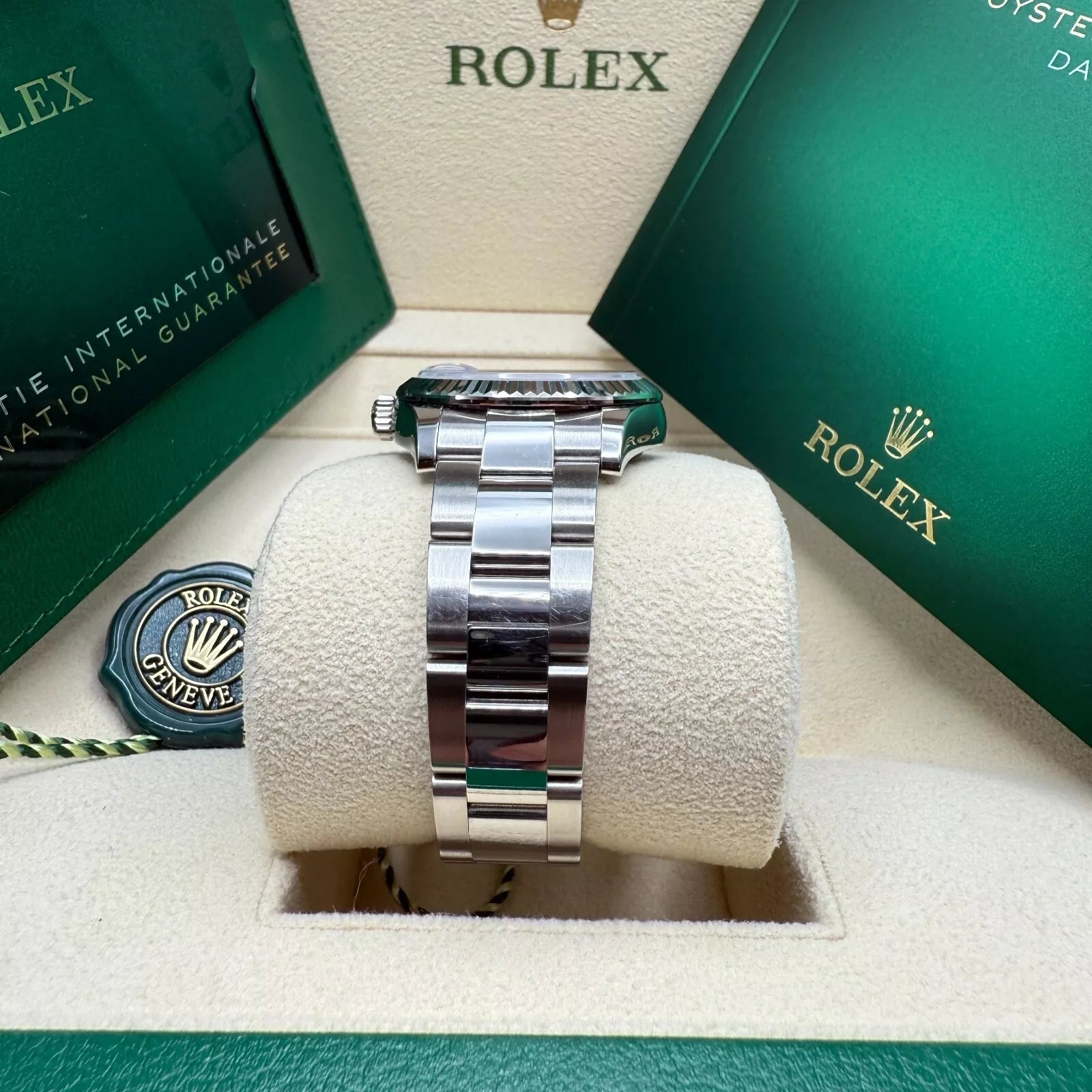 Rolex Datejust m278274-0033/0034 Bright Blue Dial 31mm Fluted Bezel Oyster Bracelet - Image 4