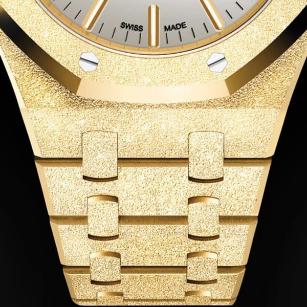 Audemars Piguet Royal Oak Frosted Gold Selfwinding Ref. # 15454BA.GG.1259BA.02 - Image 4