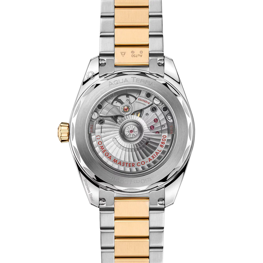 OMEGA Seamaster Aqua Terra 41 mm Red Dial Stainless Steel and Sedna�?18k Yellow Gold Bracelet 220.20.38.20.10.002 - Image 2