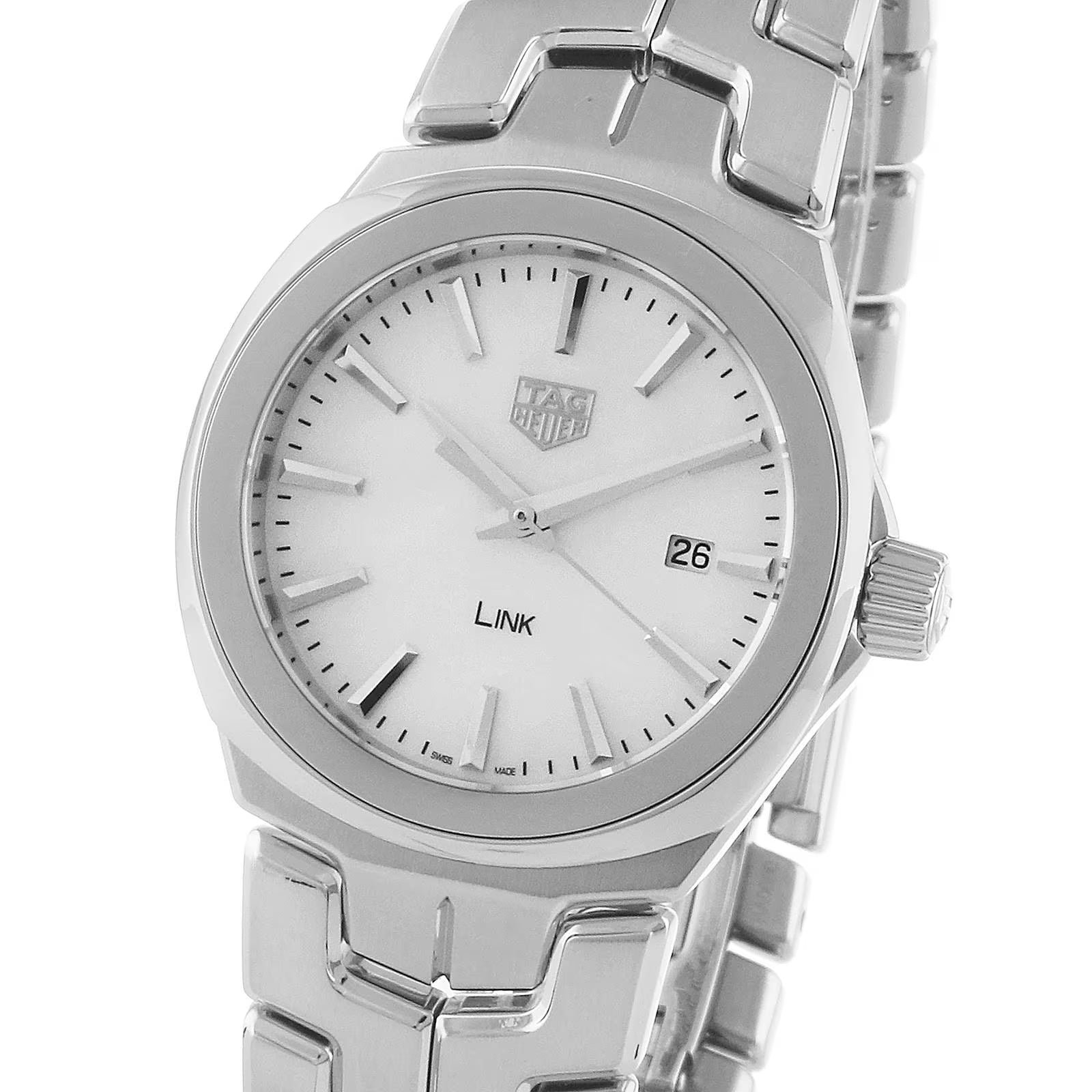 TAG Heuer Link Date Quartz Date Mother Of Pearl 32mm Ladies Watch WBC1310.BA0600 - Image 3