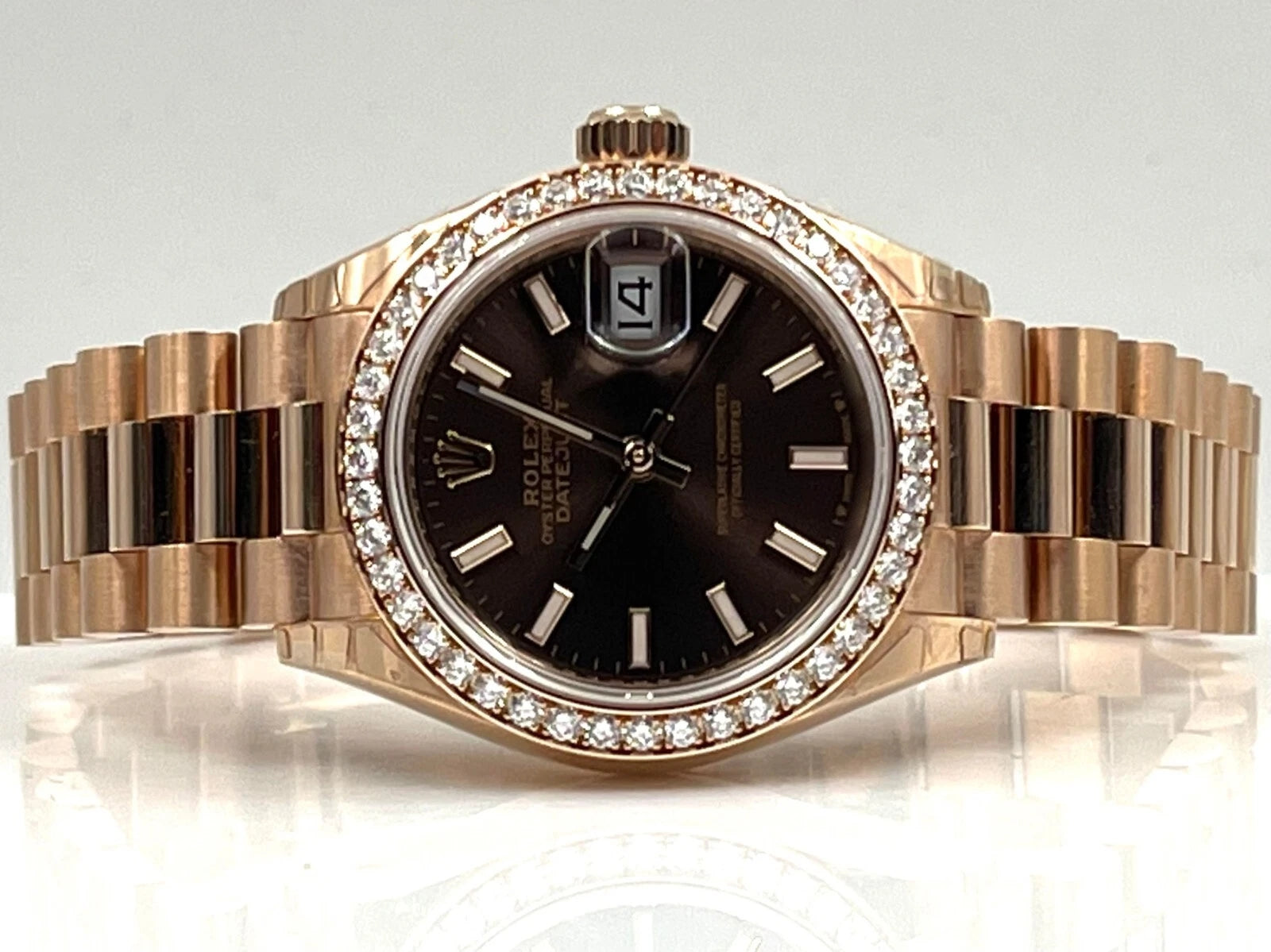 Rolex Lady-Datejust 28mm 279135RBR Chocolate Dial Jubilee Bracelet - Image 8