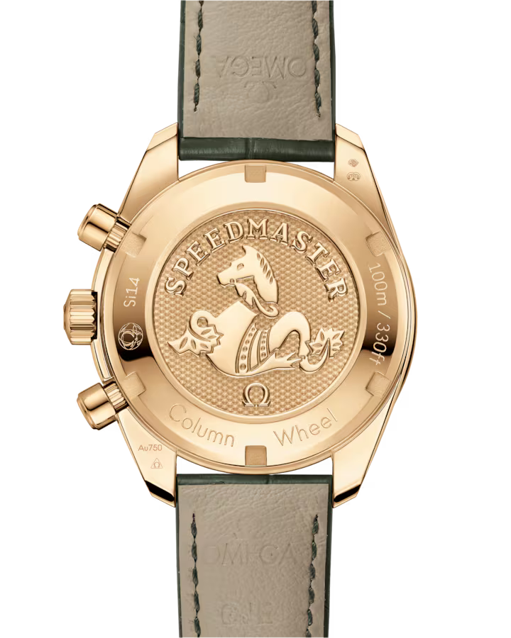 Omega Speedmaster 38 Silver Dial 38mm 18k Yellow Gold Strap 324.63.38.50.02.004 - Image 2