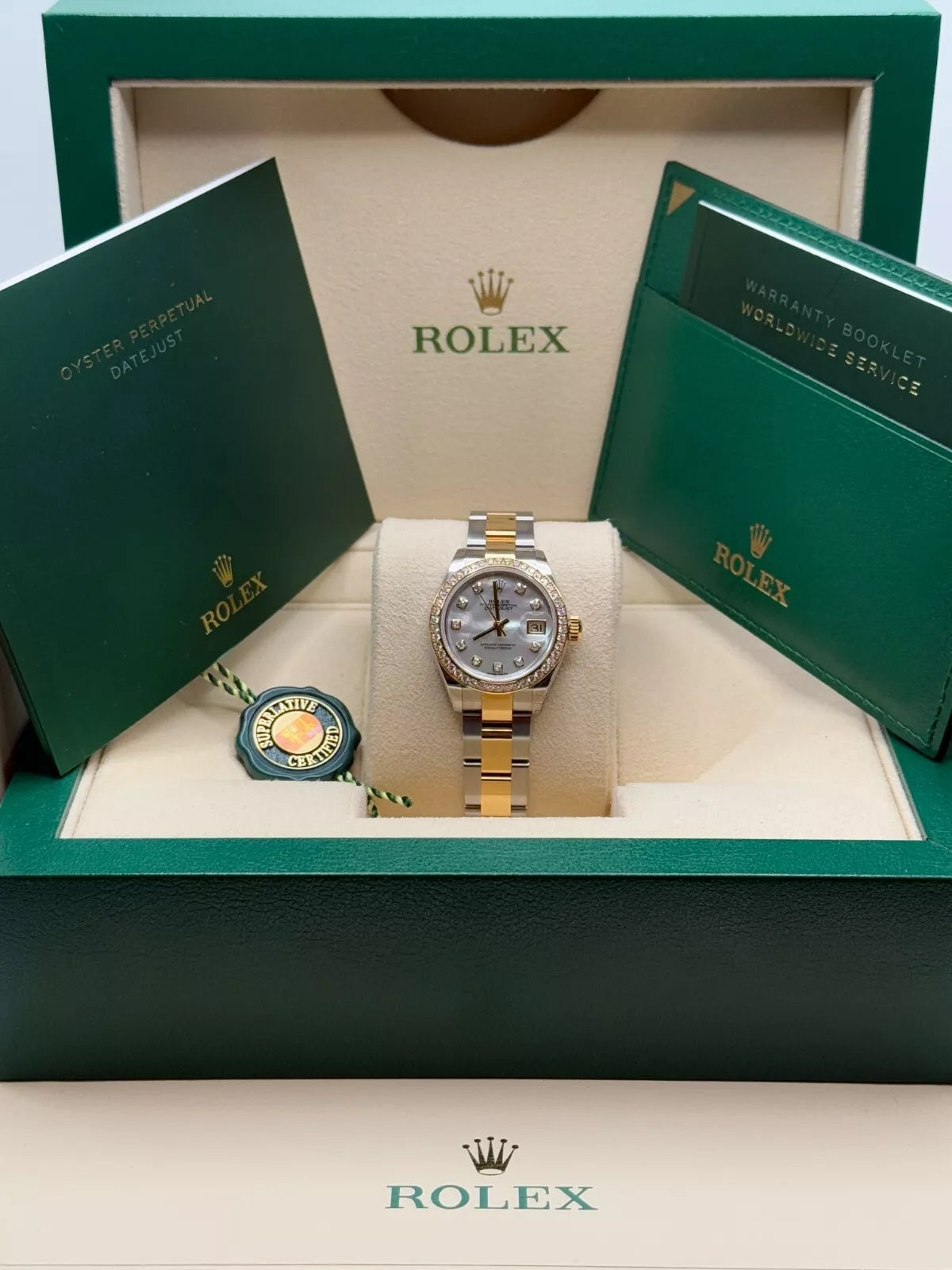 Rolex Lady-Datejust 28mm 279383RBR Mother-of-Pearl Dial Yellow Rolesor Oyster Bracelet - Image 5