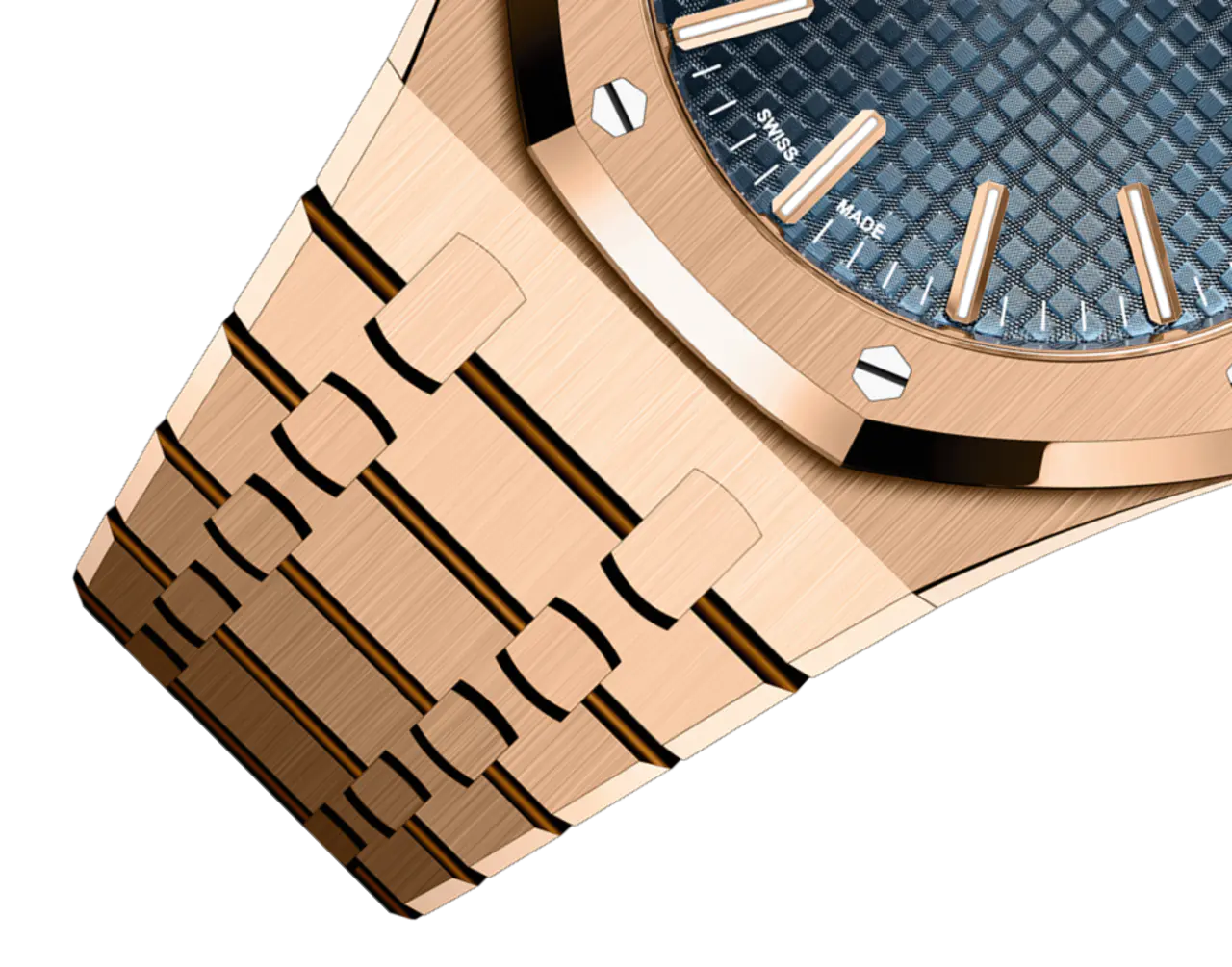 Audemars Piguet ROYAL OAK Pink Gold “Night Blue Cloud 50�?Dial 41mm - Image 4