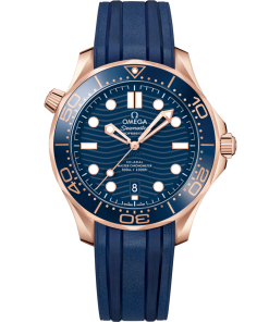 Omega Seamaster Diver 300M 42mm Blue Dial Sedna�?18k Rose Gold Strap 210.62.42.20.03.001
