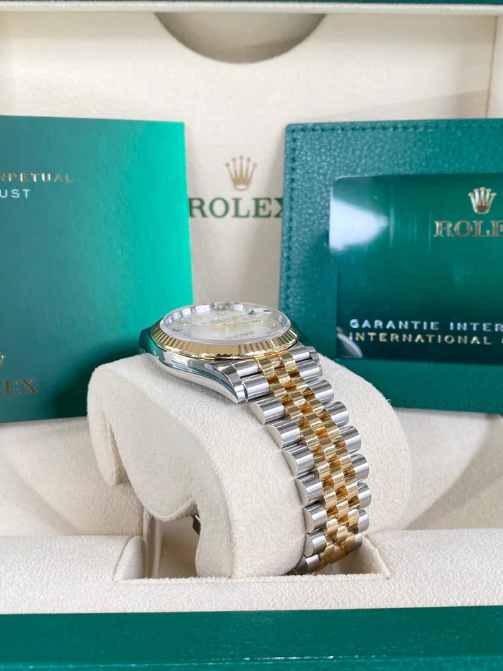 Rolex Datejust 36mm 126233 MOP Diamond Dial Jubilee Two-Tone Bracelet Watch - Image 7