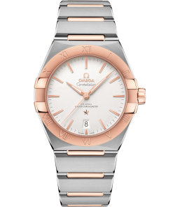 Omega Constellation 39mm Silver Dial Stainless Steel and Sedna�?18k Rose Gold Bracelet 131.20.39.20.02.001