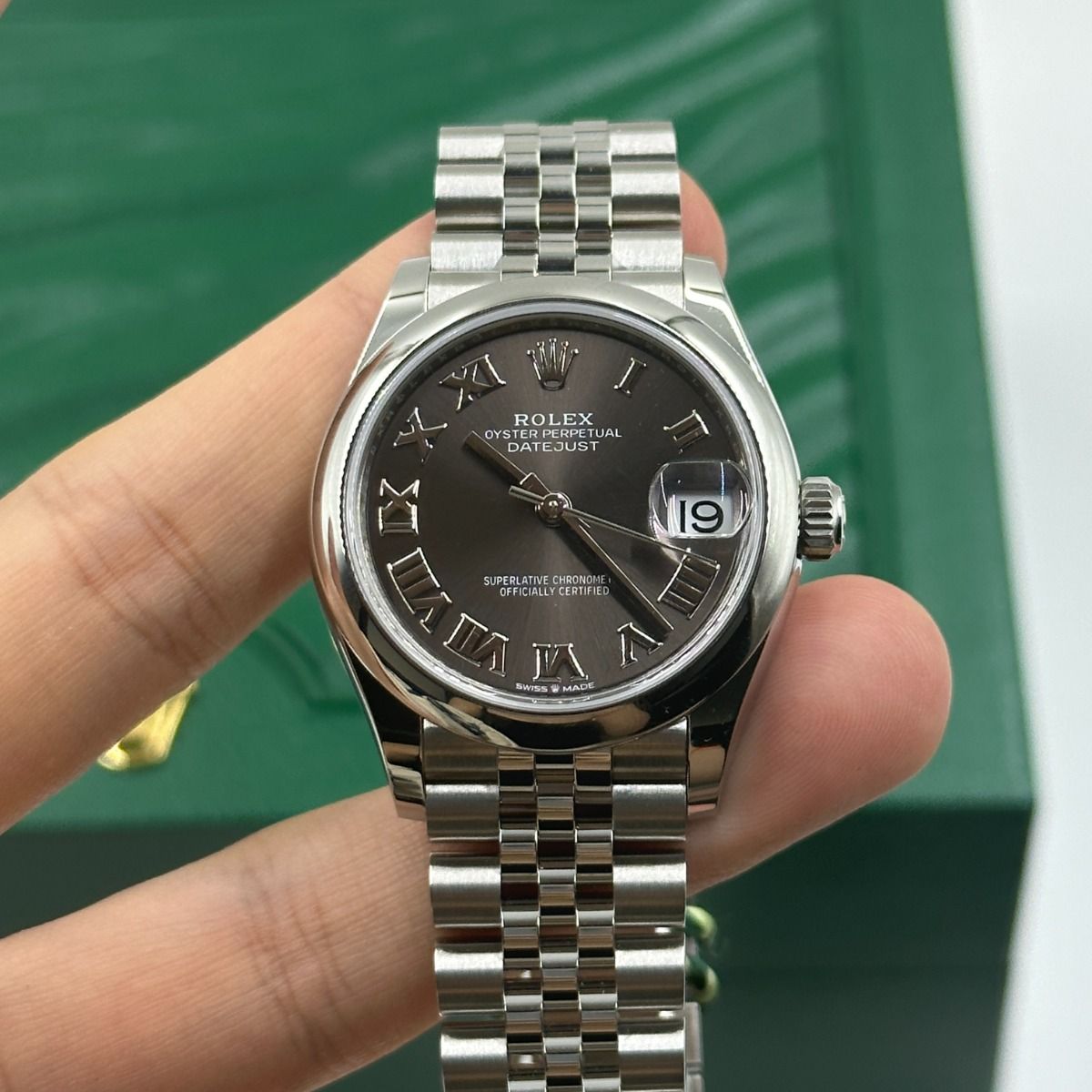 Rolex Datejust m278240-0015/0016 31mm Dark Grey Roman Domed Bezel Oyster Oystersteel - Image 6