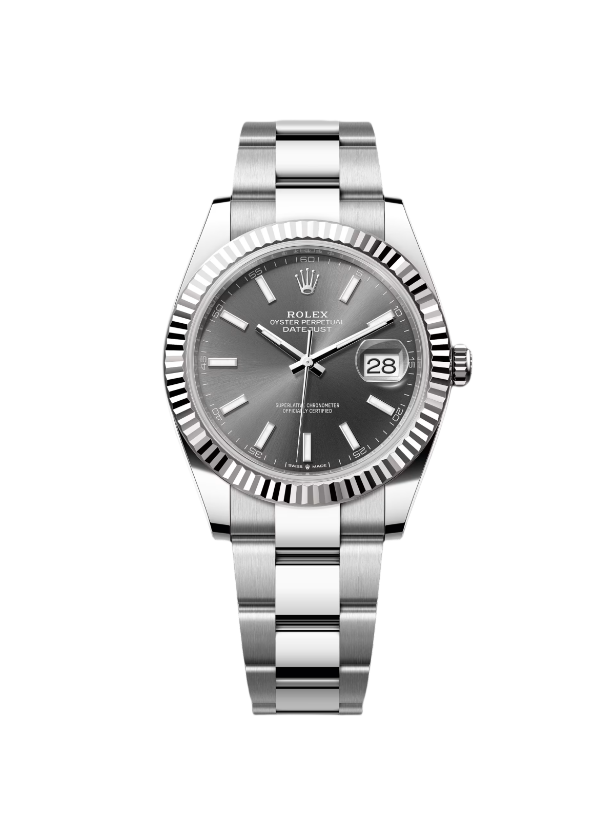 Rolex Datejust 41mm 126334 Dark Rhodium Index Jubilee Stainless Steel - Image 2