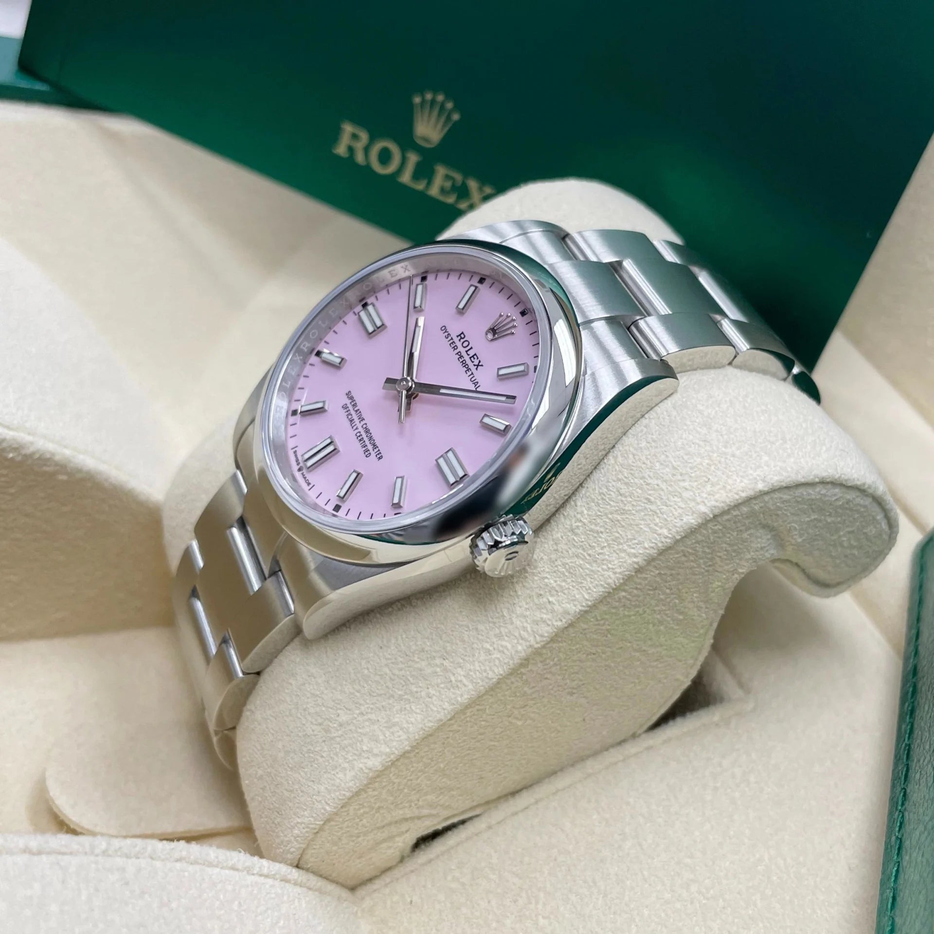 Rolex Oyster Perpetual 36mm 126000-0008 Candy Pink Dial Oyster Stainless Steel - Image 3