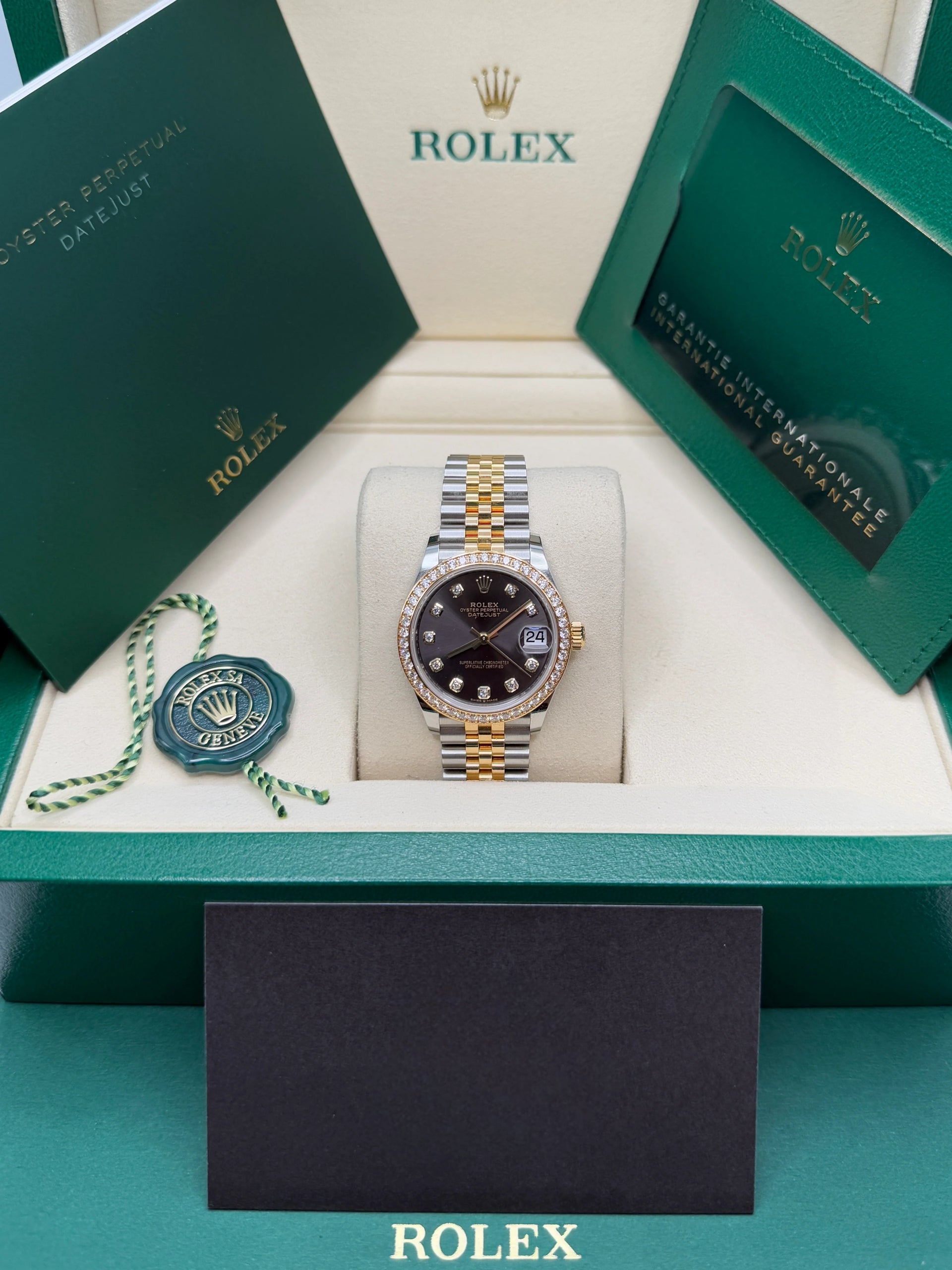 Rolex Datejust m278383RBR-0021/0022 31mm Dark Grey Dial Oyster Bracelet - Image 8