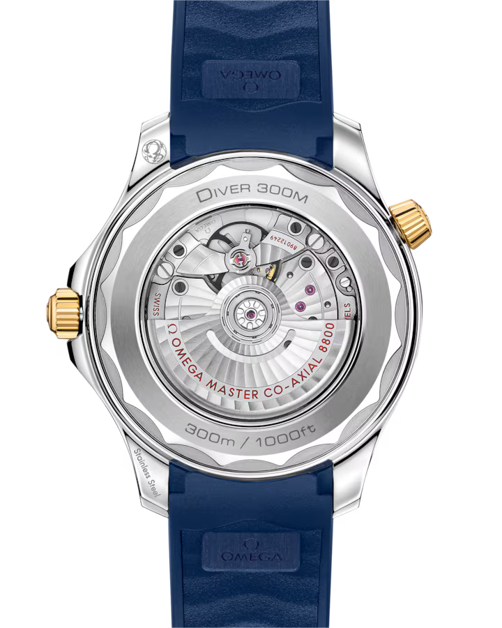 Omega Seamaster Diver 300M 42mm Blue Dial Stainless Steel 18k Yellow Gold Strap 210.22.42.20.03.001 - Image 3