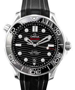 Alternative view of Omega Seamaster Diver 300M 42mm Black Dial Stainless Steel Strap 210.32.42.20.01.001