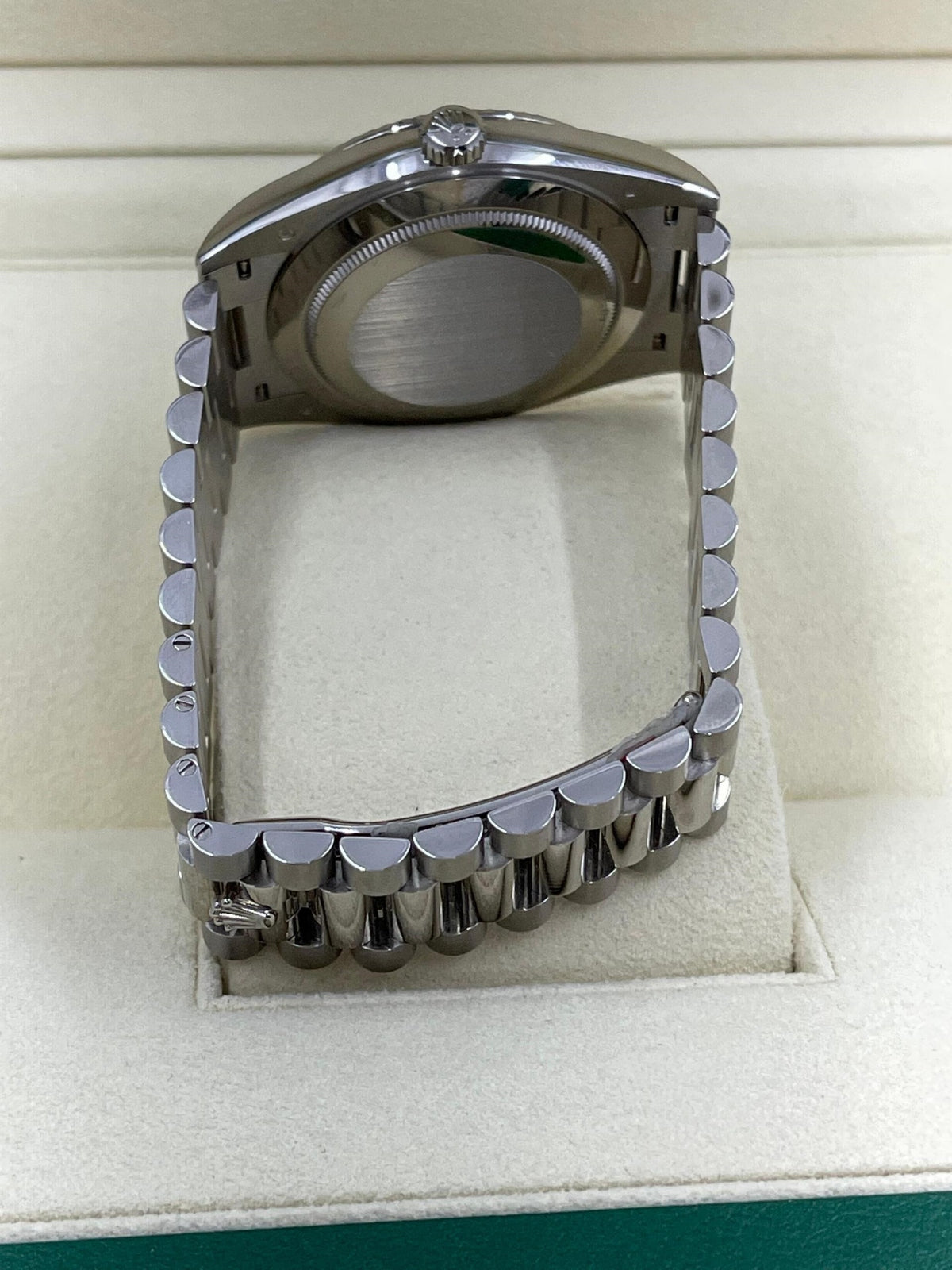Rolex Day-Date President 40mm White Gold White Roman Dial - 228239 - Image 7
