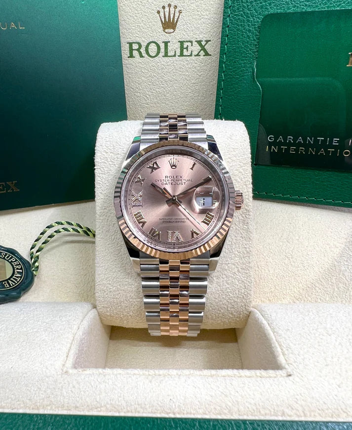 Rolex Datejust 36mm 126231 Rose Dial Oyster Bracelet - Image 11