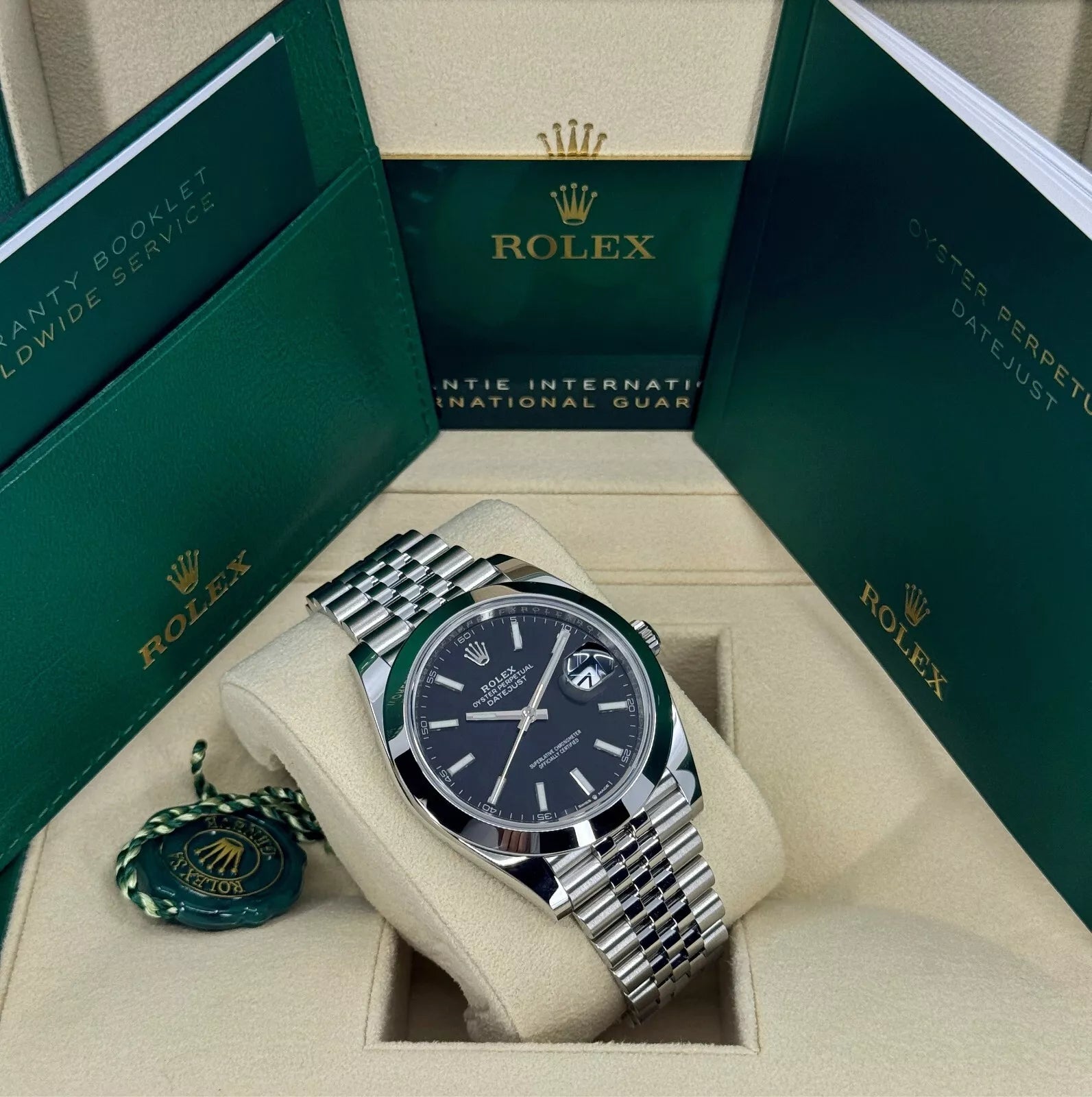 Rolex Datejust 41mm 126300 Black Index Oyster 41mm Stainless Steel Watch - Image 7