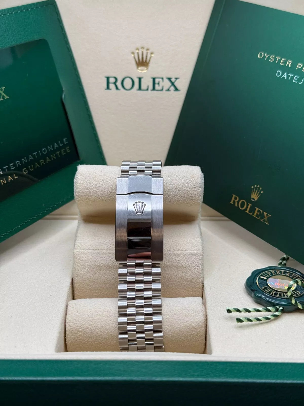 Rolex Datejust 36mm 126200 Mint Green Dial Stainless Steel Oyster Bracelet Watch - Image 15