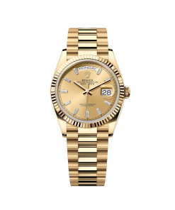 Rolex Day-Date 128238-0132 Champagne Dial Yellow Gold Bracelet 36mm-923
