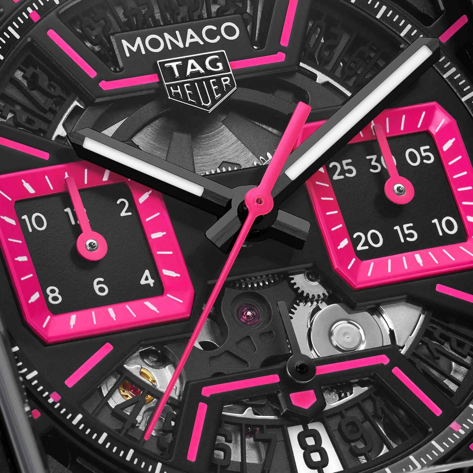 TAG Heuer Monaco Chronograph Pink 39mm Mens Watch CBL218B.FT6236 - Image 3