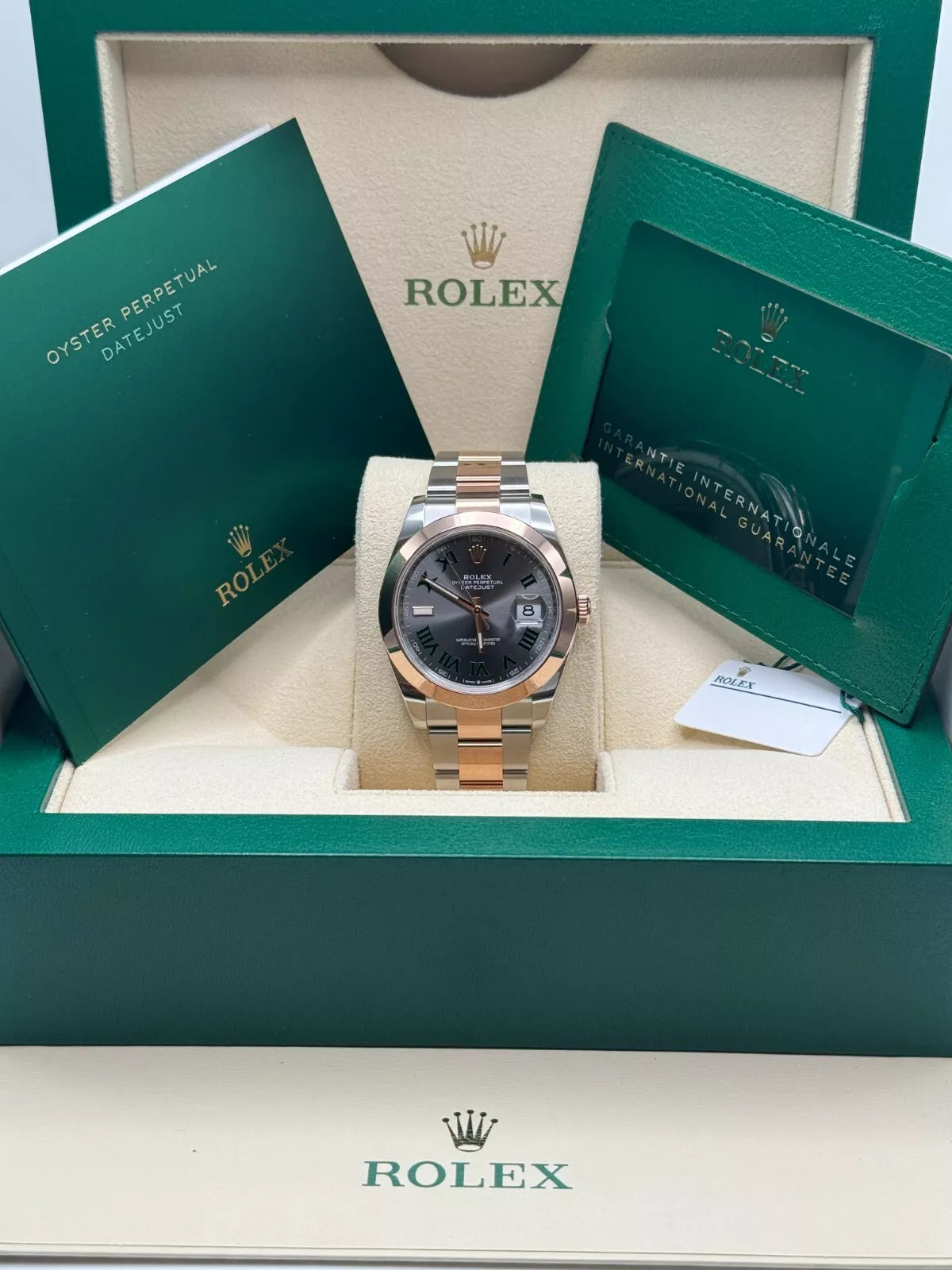 Rolex Datejust 41mm 126301 Sundust Slate Roman Dial Oyster Bracelet - Image 12