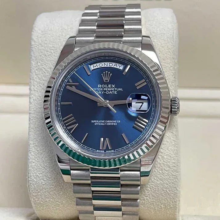 Rolex Day-Date President 40mm Blue Roman Dial 228236-0007 - Image 9