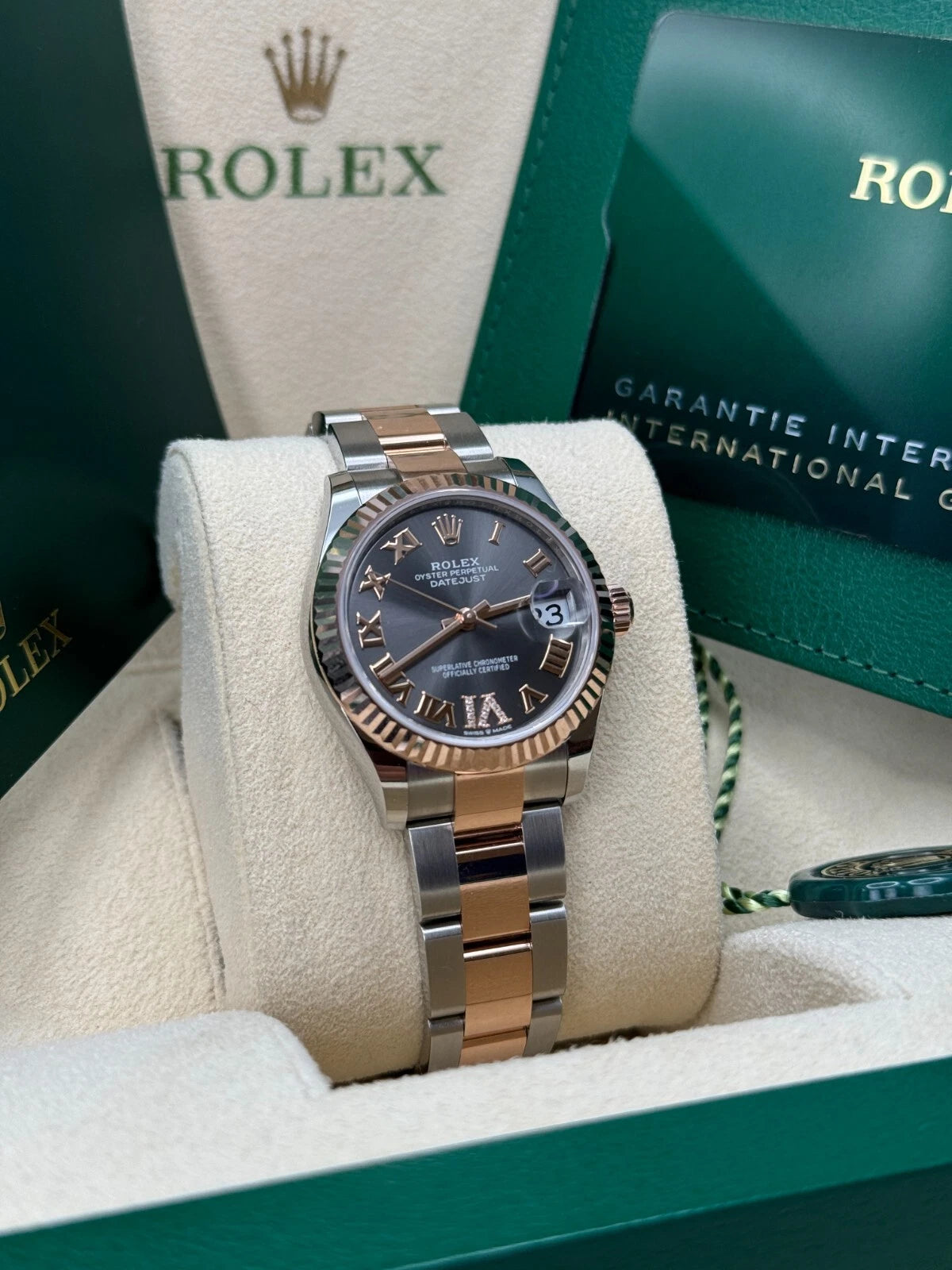 Rolex Datejust m278271-0029/0030 Slate 31mm Dial Oyster Bracelet Watch - Image 4