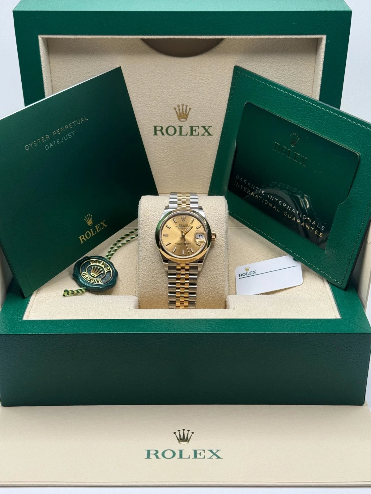 Rolex Datejust m278243-0013/0014 31mm Champagne Dial Yellow Rolesor Oyster Watch - Image 15