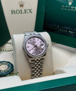 Alternative view of Rolex Datejust m278384RBR-0017/0018 Pink 31mm Dial Oyster Watch